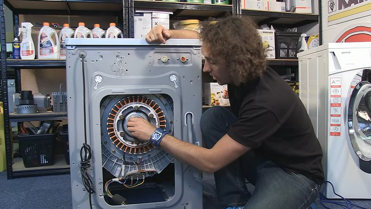 Moving the ring out of the way.