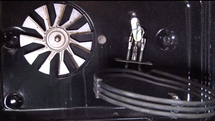 Take out the oven heating element.