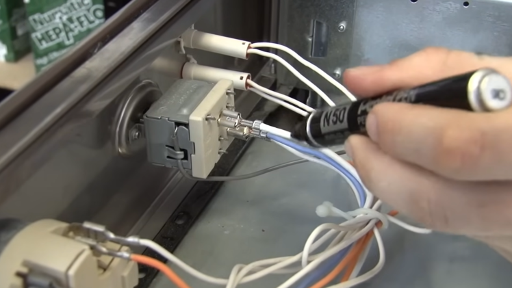 Mark one of the wires with a pen.