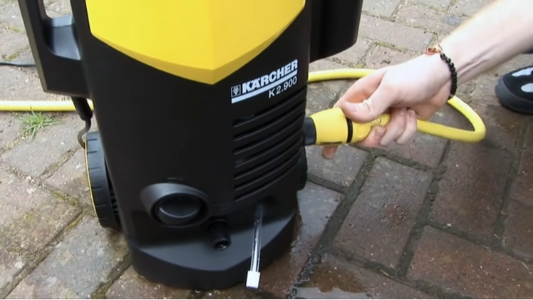 Connect the garden hose.